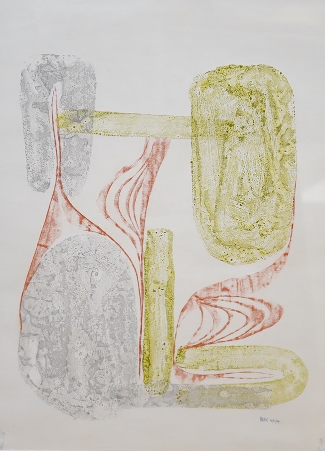 Anthony Stern, mixed media, ‘The Conversation’, signed and dated 10/7/64, 50 x 37cm. Condition - fair